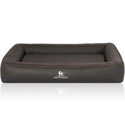Knuffelwuff Orthopädisches Hundebett aus Kunstleder Montego