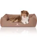 Knuffelwuff Orthopädisches Hundebett Leano aus Velours mit Handwebcharakter