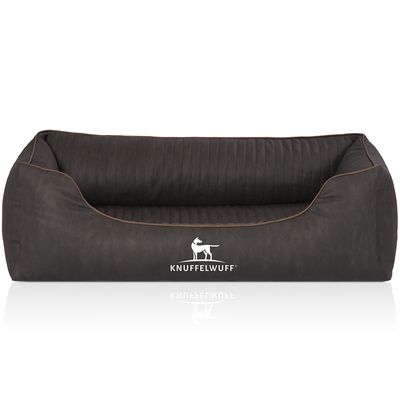 Knuffelwuff Orthopädisches Hundebett Tampa aus laser-gestepptem Kunstleder