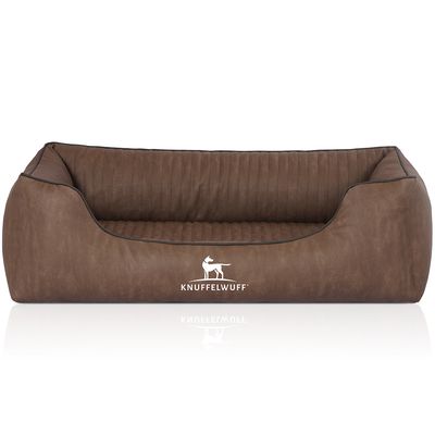 Knuffelwuff Orthopädisches Hundebett Tampa aus laser-gestepptem Kunstleder