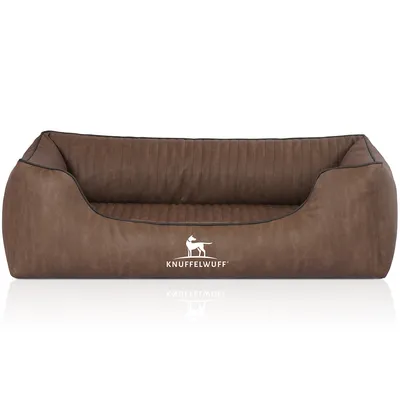 Knuffelwuff Orthopädisches Hundebett Tampa aus laser-gestepptem Kunstleder Knuffelwuff Orthopädisches Hundebett Tampa aus laser-gestepptem Kunstleder