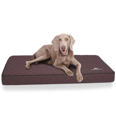 Knuffelwuff Orthopädische Hundematte Juna aus laser-gestepptem Kunstleder Knuffelwuff Orthopädische Hundematte Juna aus laser-gestepptem Kunstleder