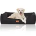 Knuffelwuff Hundebett Lotte aus Velours mit feinem Handwebcharakter