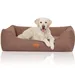 Knuffelwuff Hundebett Lotte aus Velours mit feinem Handwebcharakter