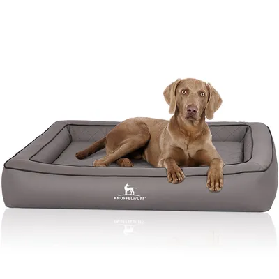 Knuffelwuff Orthopädisches Hundebett aus Kunstleder Hampstead Knuffelwuff Orthopädisches Hundebett aus Kunstleder Hampstead