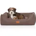 Knuffelwuff Hundebett Lotte aus Velours mit feinem Handwebcharakter