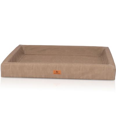 Knuffelwuff orthopädisches Hundebett Austin aus Kunstleder