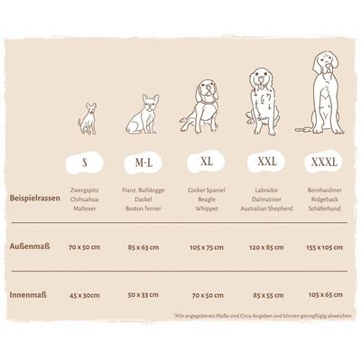 Knuffelwuff Hundebett Dreamline aus Velours