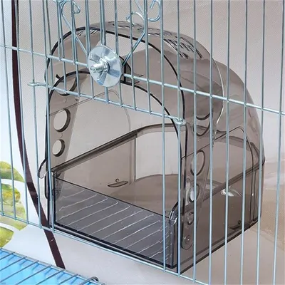 MCBOSON 2-in-1 Vogelkäfigbad, Grau MCBOSON 2-in-1 Vogelkäfigbad, Grau