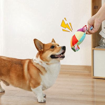 MCBOSON Jouet frisbee pour chien - Clochette intégrée