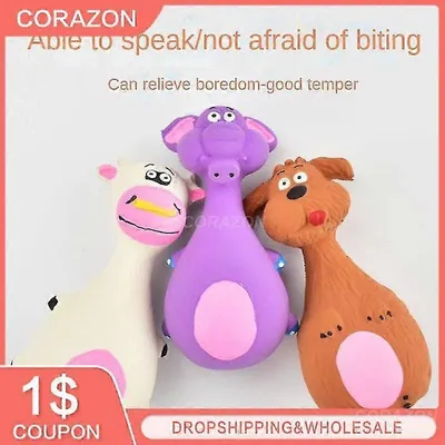Jouet interactif petits grands chiens morsure résistante Elephan vache Jouet interactif petits grands chiens morsure résistante Elephan vache