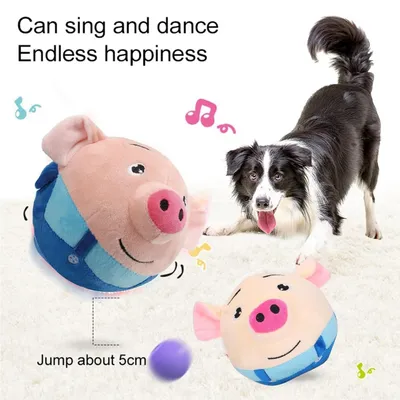 MCBOSON Jouet peluche interactif pour chien
