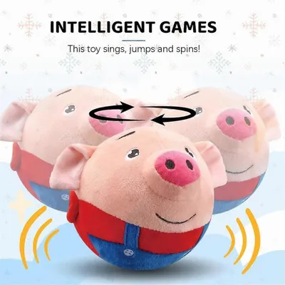 MCBOSON Jouet peluche interactif pour chien