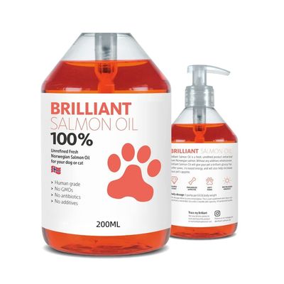 MCBOSON Huile de saumon  pour chiens et chats
