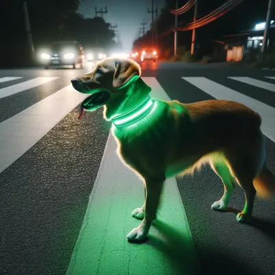 Collier Lumineux pour Chiens - Sécurité, Visibilité Nocturne, Rechargeable