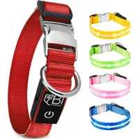 Collier Lumineux pour Chiens - Sécurité, Visibilité Nocturne, Rechargeable