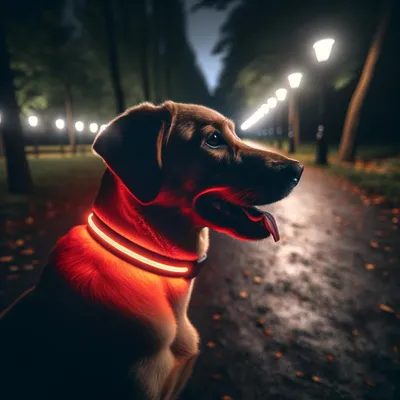 Collier Lumineux pour Chiens - Sécurité, Visibilité Nocturne, Rechargeable