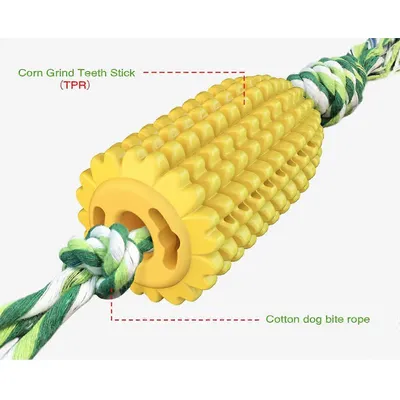 Jouets à mâcher pour chiens, nettoyage des dents avec du maïs