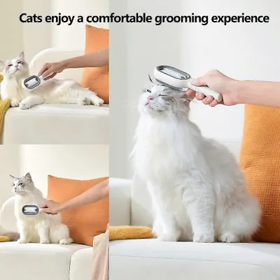 MCBOSON Brosse autonettoyante pour chat 2en1
