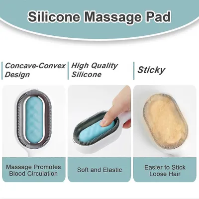 MCBOSON Brosse autonettoyante pour chat 2en1