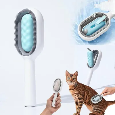 MCBOSON Brosse autonettoyante pour chat 2en1 MCBOSON Brosse autonettoyante pour chat 2en1