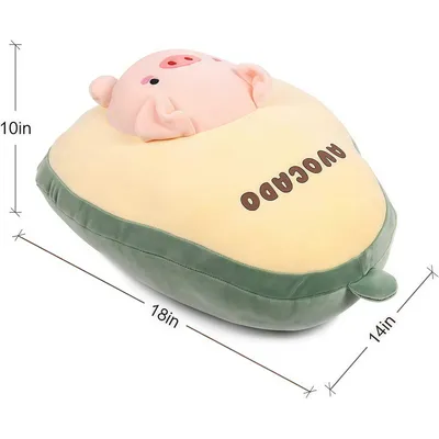 Jouets animaux mignons en forme d'avocat