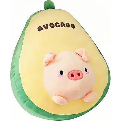 Niedliche, avocadoförmige Tierspielzeuge