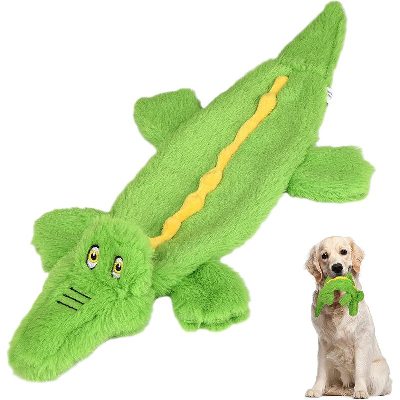 Quietschendes Krokodil-Hundespielzeug, robustes Kauspielzeug