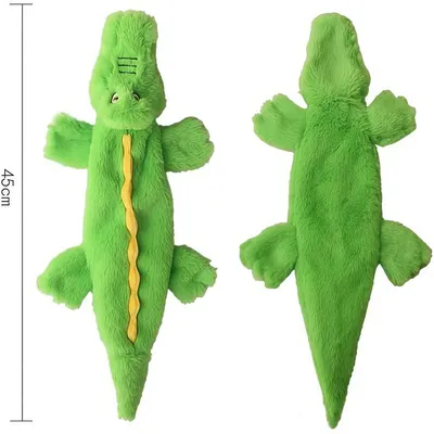 Quietschendes Krokodil-Hundespielzeug, robustes Kauspielzeug