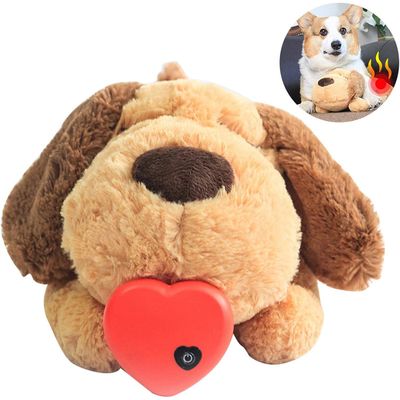 MCBOSON Juguetes para cachorros con latido de corazón, compañero dormir