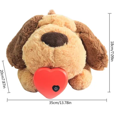 Jouets pour chiots avec Heartbeat Dog Sleep Buddy