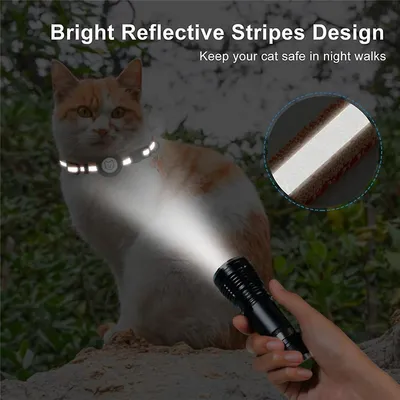 MCBOSON Collier  avec traceur pour chat