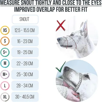 IntiMeg Muzzle pour chiens, anti - morsure et anti - ingestion.