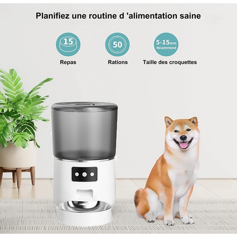 MCBOSON Distributeur automatique pour chien et chat  4L