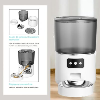 MCBOSON 4L Automatischer Futterautomat für Hunde und Katzen
