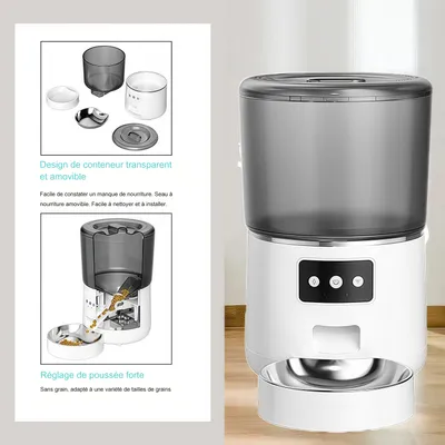 MCBOSON Dispensador automático de 4 litros para perros y gatos