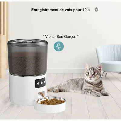 MCBOSON Distributeur automatique pour chien et chat  4L