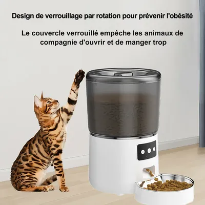 MCBOSON Distributeur automatique pour chien et chat  4L