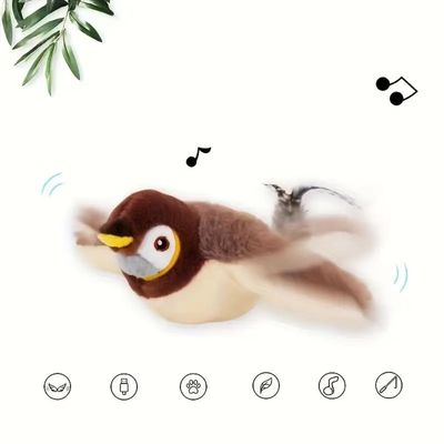 Jouet Oiseau interactif et rechargeable pour chat 1 Article