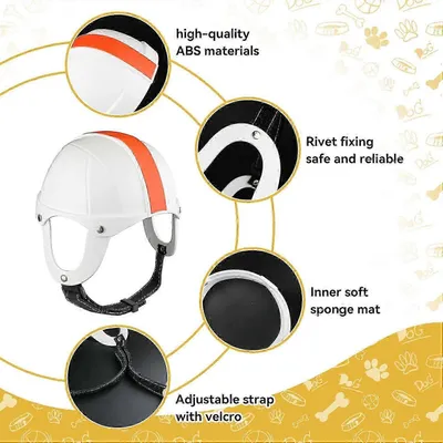 Motorradhelm für Haustiere mit Ohrenlöchern Motorradhelm für Haustiere mit Ohrenlöchern