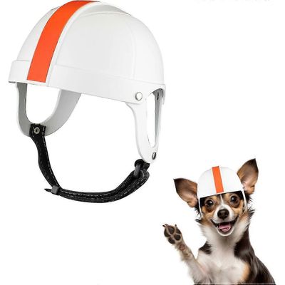 Casque de moto pour chien de compagnie avec trou d’oreille