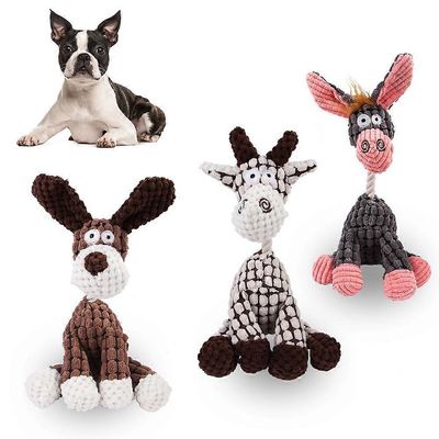 MCBOSON Peluche âne  qui fait des sons