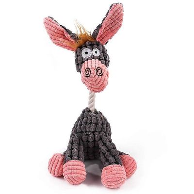 MCBOSON Peluche âne  qui fait des sons