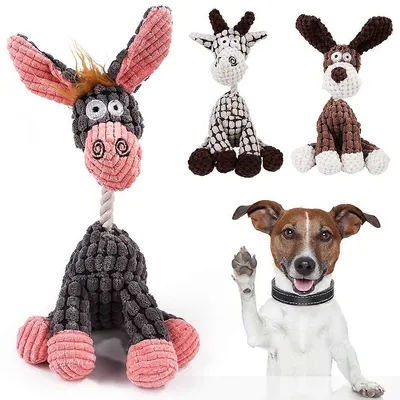 MCBOSON Peluche âne  qui fait des sons