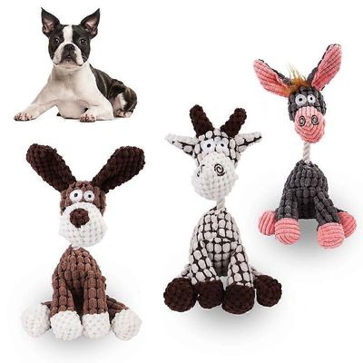 MCBOSON Burro de peluche que hace sonidos