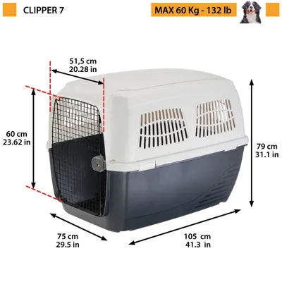 Ferplast Transporteur pour grands chiens CLIPPER