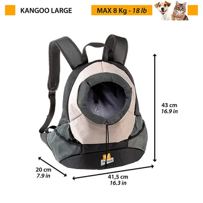 Ferplast Sac à dos pour chiens. Deux mesures. KANGOO