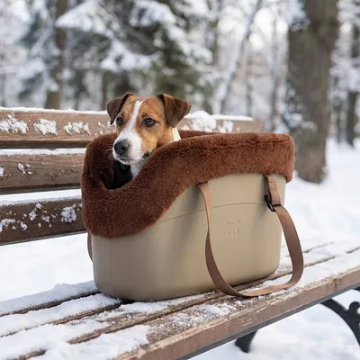 Ferplast Sac de transport pour chiens en résine avec WITH-ME WINTER Ferplast Sac de transport pour chiens en résine avec WITH-ME WINTER
