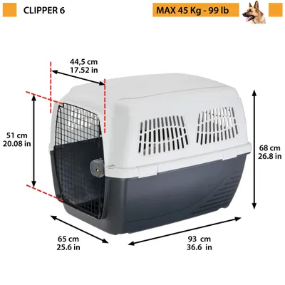 Ferplast Transporteur pour grands chiens CLIPPER Ferplast Transporteur pour grands chiens CLIPPER