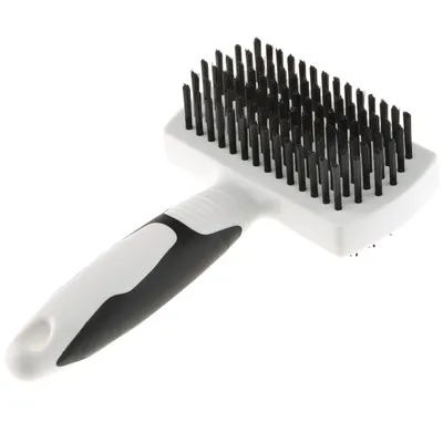 Ferplast Brosse combinée pour chiens et chats. Poil moyen GRO 5765
